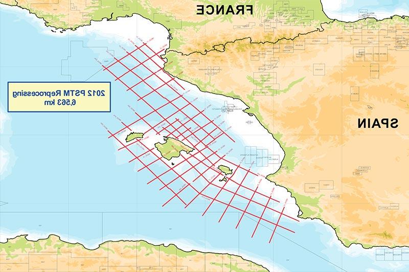 2012年西班牙海上勘探图. 